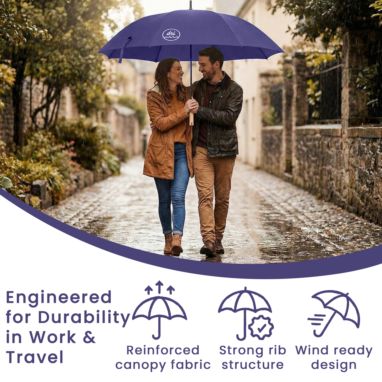 Pacific Blue Sea-Cycled Umbrella