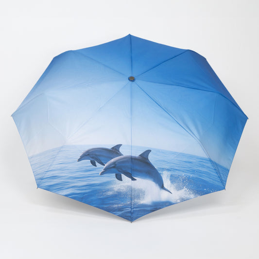 Daphne & Dolly the Dolphins Eco-friendly Compact Umbrella