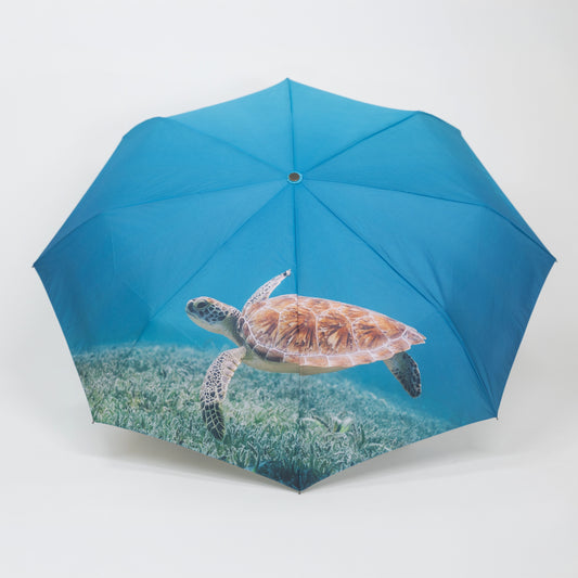 Shelly the Sea Turtle Eco-Friendly Compact Umbrella